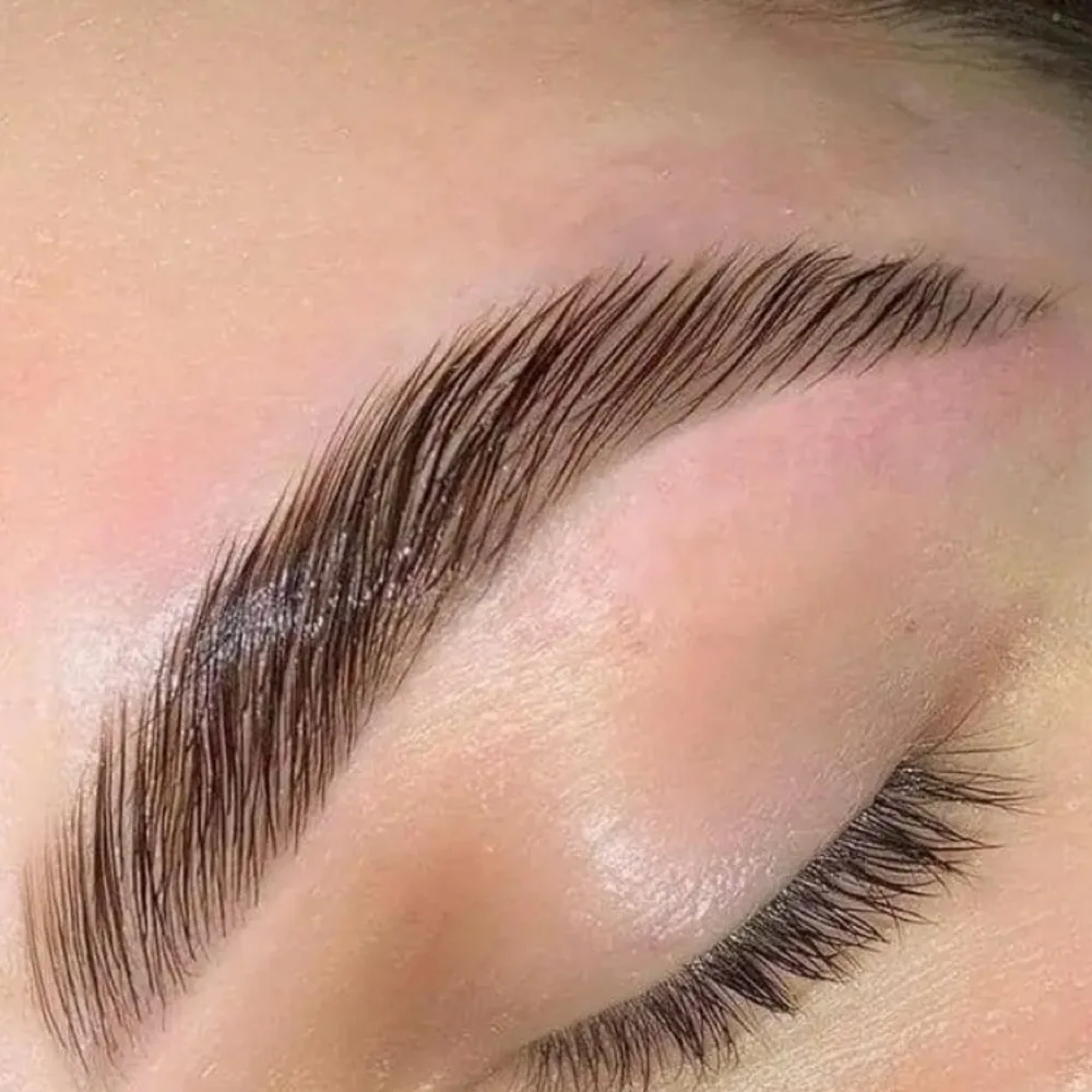 Brow lamination at Wink Lash Studio in East Memphis