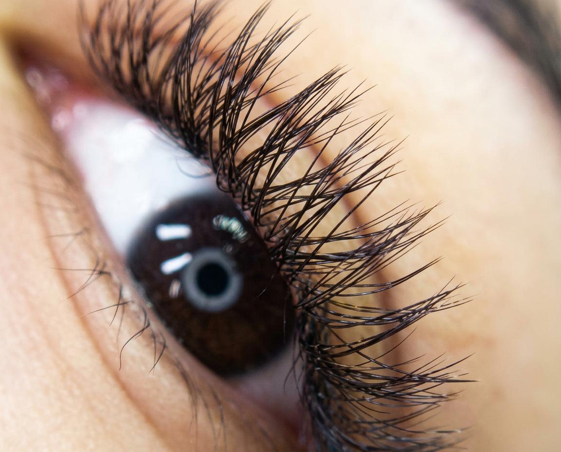 Hybrid lash extension style